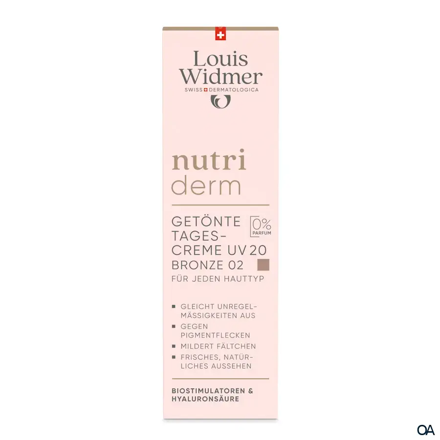 Louis Widmer nutriderm Getönte Tagescreme UV 20 Bronze 02 - ohne Parfum