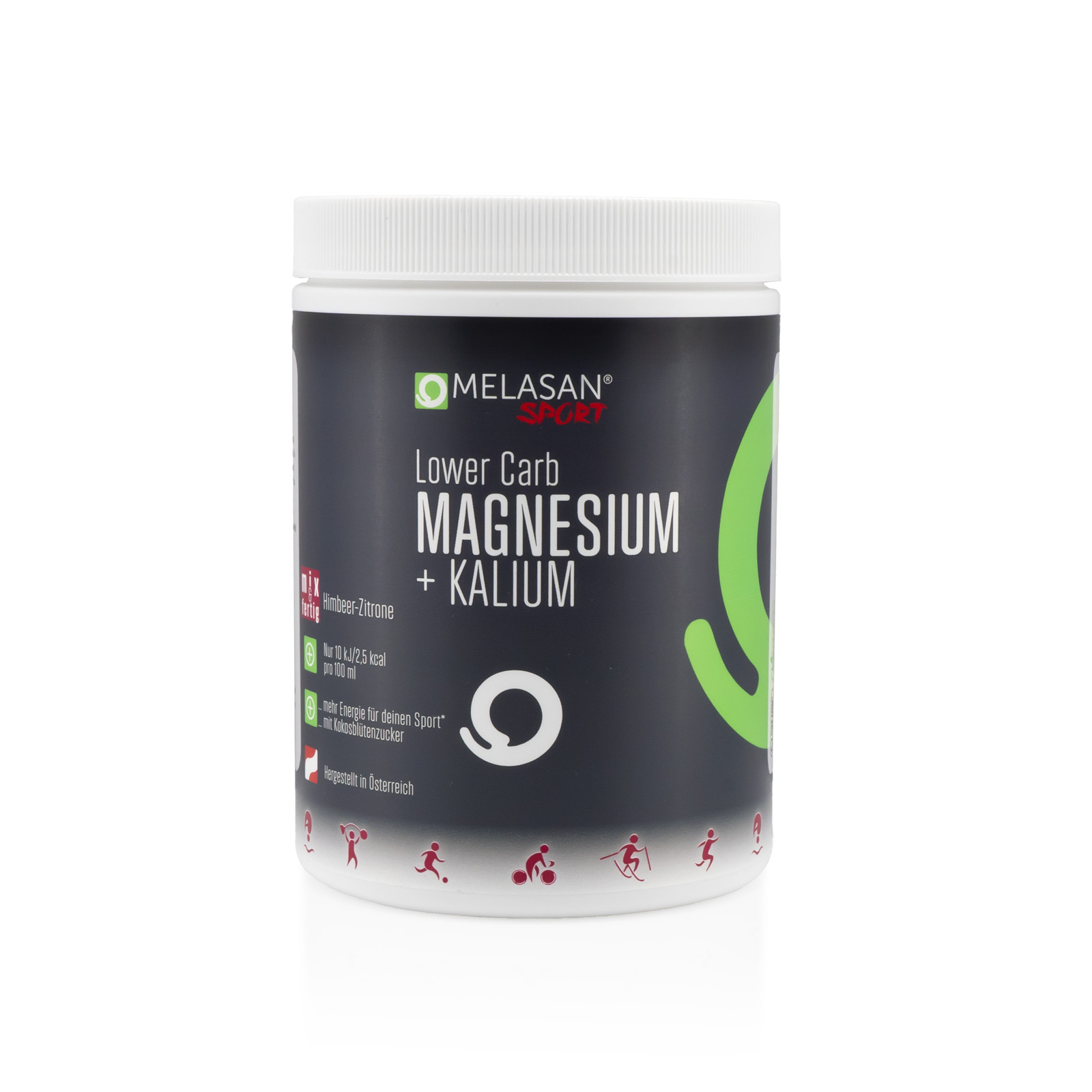 Melasan Sport Sportgetränk Lower Carb Magnesium + Kalium Pulver Himbeere-Zitrone Melasan Sport Sportgetränk Lower Carb Magnesium + Kalium Pulver Himbeere-Zitrone