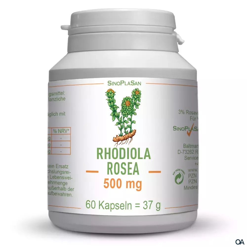 SinoPlaSan Rhodiola Rosea 500 mg MONO Kapseln SinoPlaSan Rhodiola Rosea 500 mg MONO Kapseln