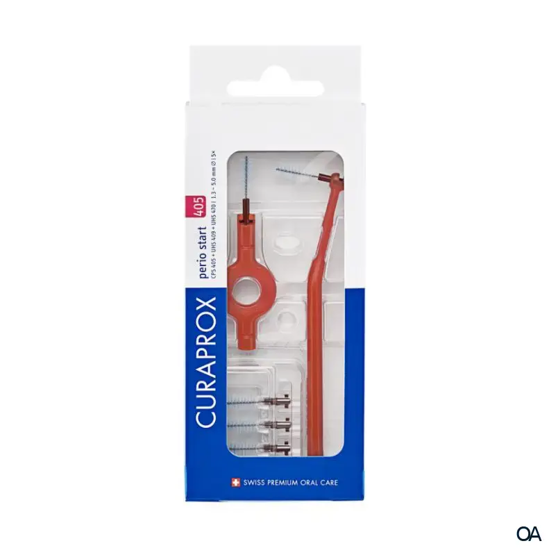 Curaprox CPS 405 perio start mit 5 CPS 405 + UHS 409 und UHS 470 cherry pink Halter Curaprox CPS 405 perio start mit 5 CPS 405 + UHS 409 und UHS 470 cherry pink Halter