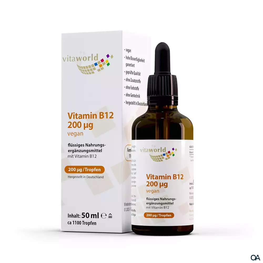 Vitaworld Vitamin B12 200 µg Tropfen