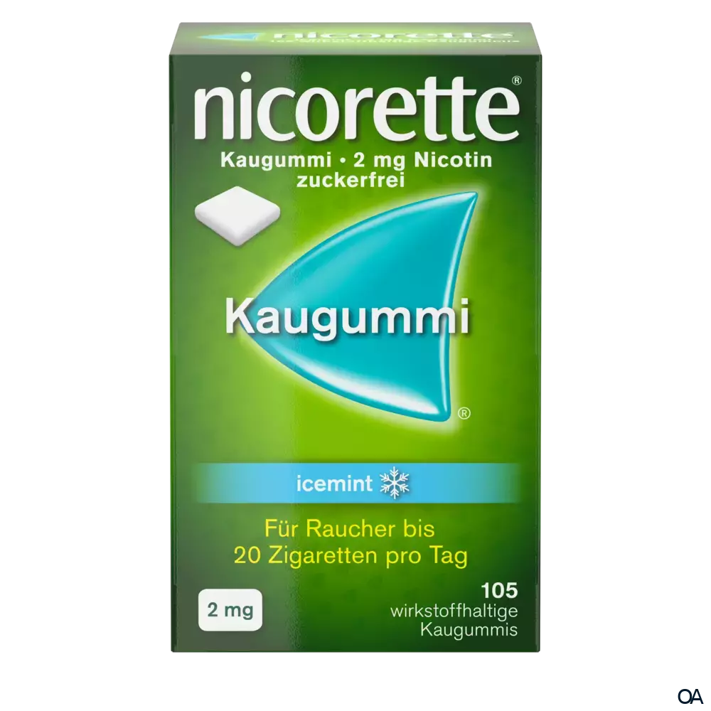 Nicorette® Icemint 2 mg - Kaugummi zur Raucherentwöhnung