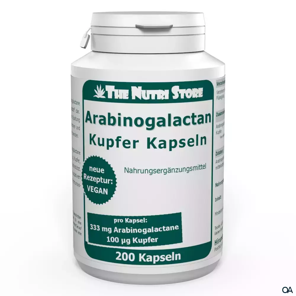 The Nutri Store Arabinogalactan Kupfer Kapseln The Nutri Store Arabinogalactan Kupfer Kapseln
