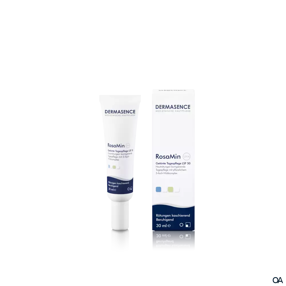 Dermasence RosaMin Getönte Tagespflege mittel mit LSF 50