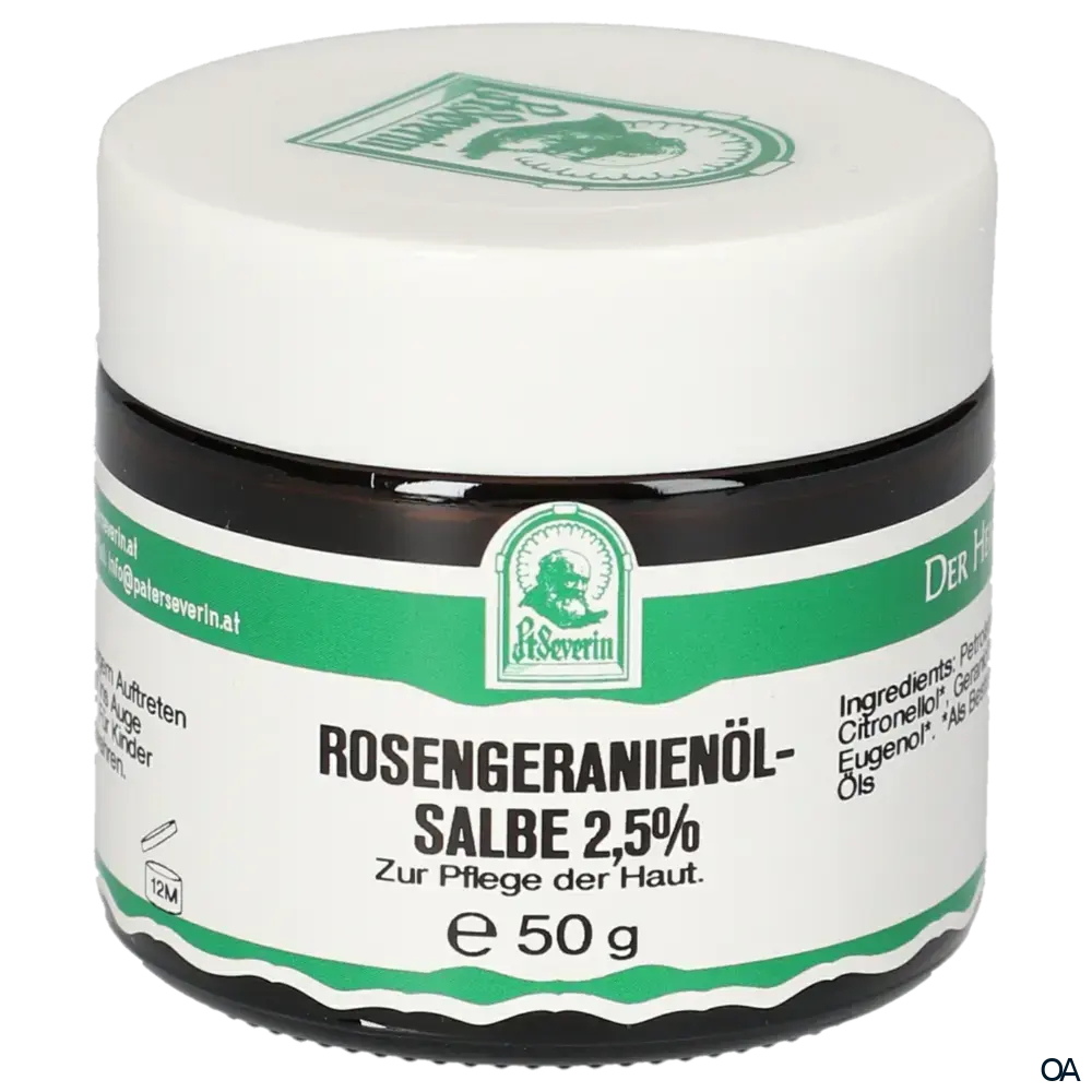 Pater Severin Rosengeranienöl Salbe 2,5%