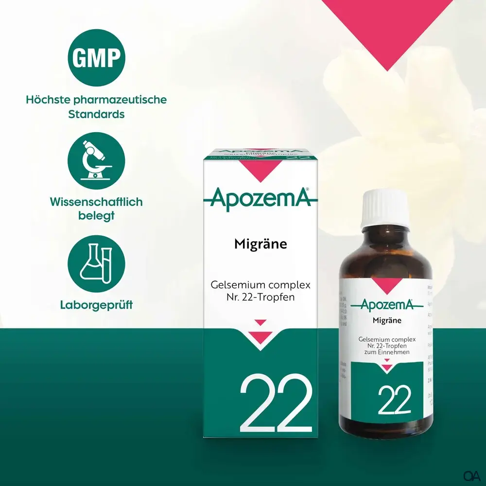 Apozema® Migräne Gelsemium complex Nr. 22 Tropfen zum Einnehmen