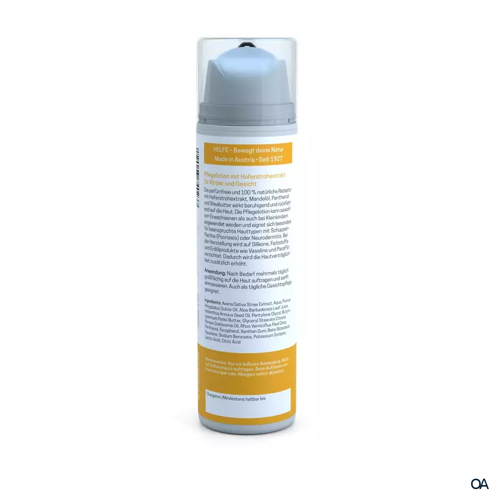 Helfe Pflegelotion Haferstrohextrakt