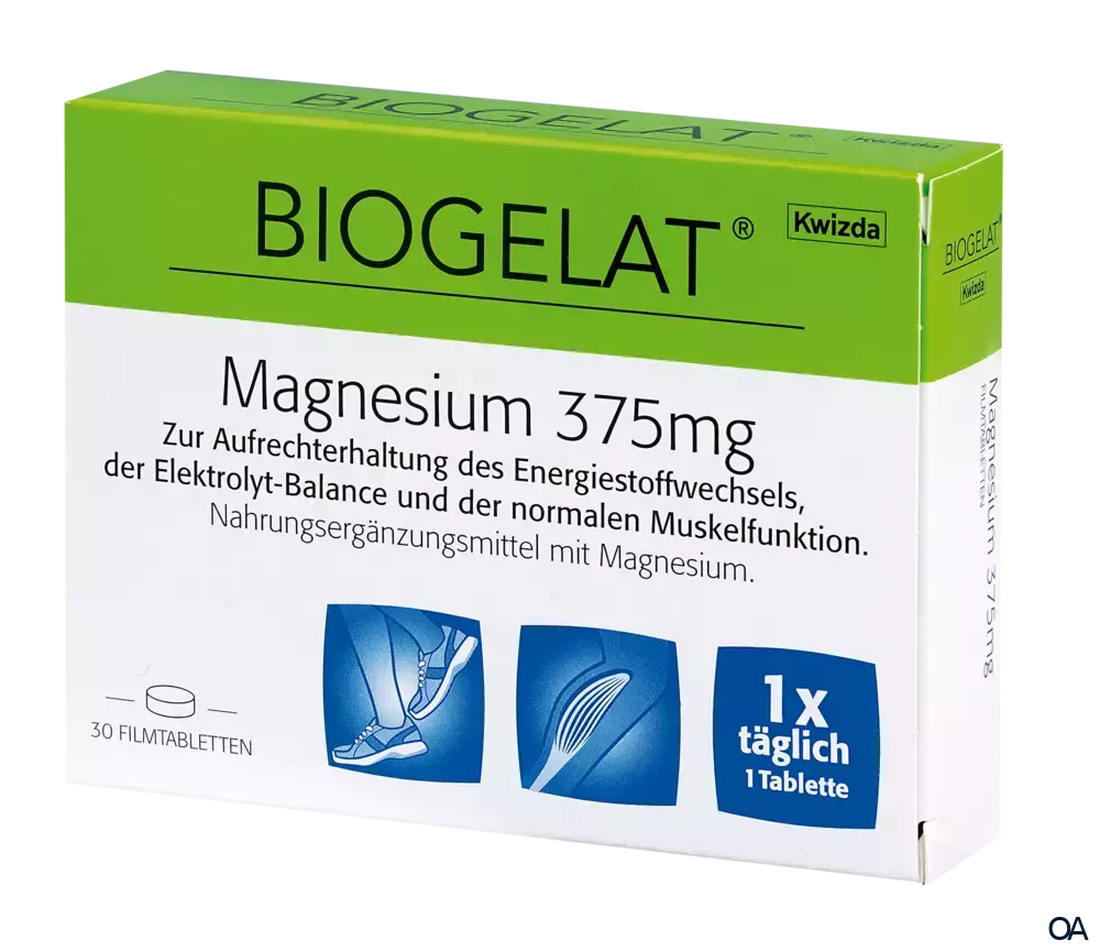 BIOGELAT® Magnesium 375 mg Filmtabletten BIOGELAT® Magnesium 375 mg Filmtabletten