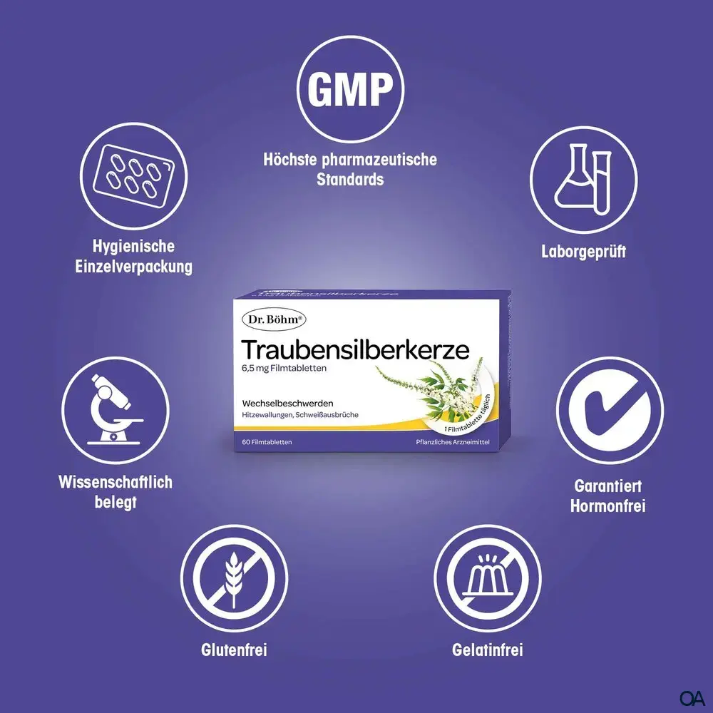 Dr. Böhm® Traubensilberkerze 6,5 mg Filmtabletten