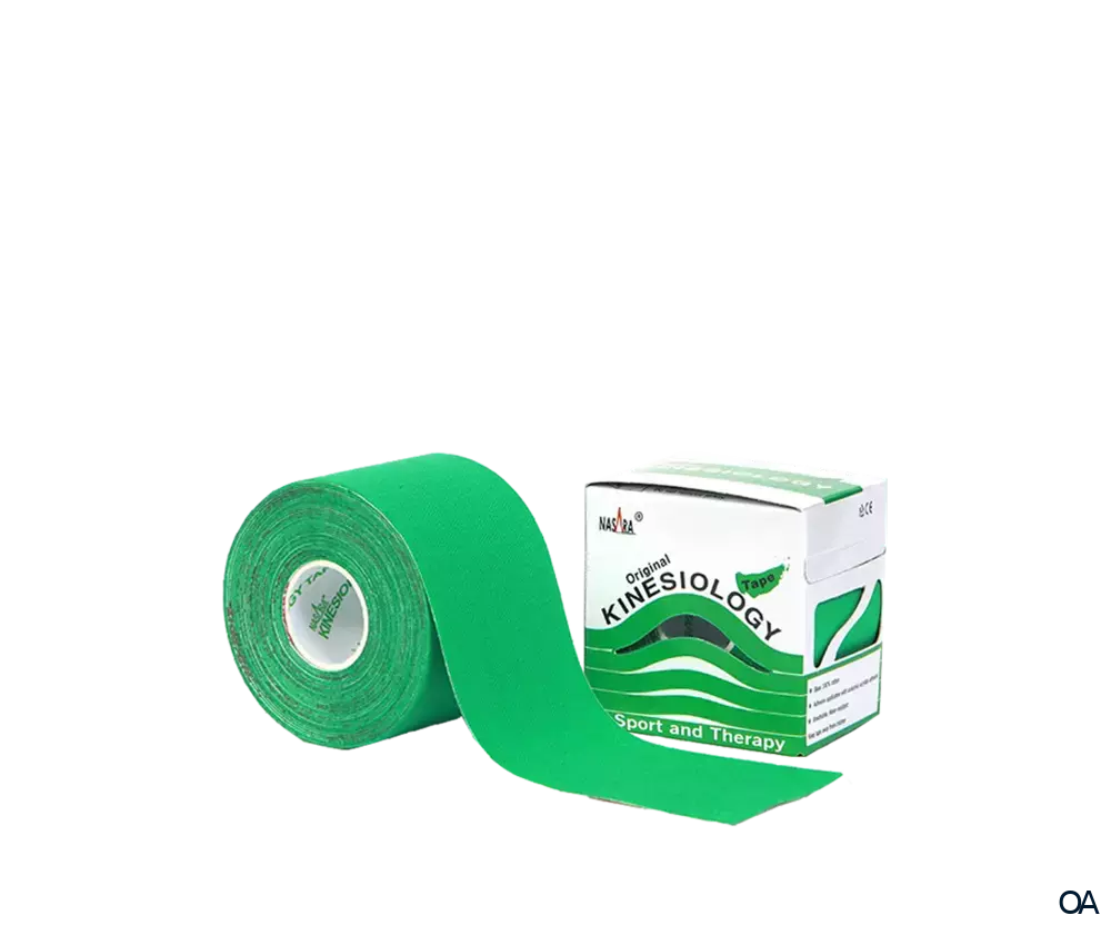 Nasara Kinesiologie Tape Grün 5 cm x 5 m