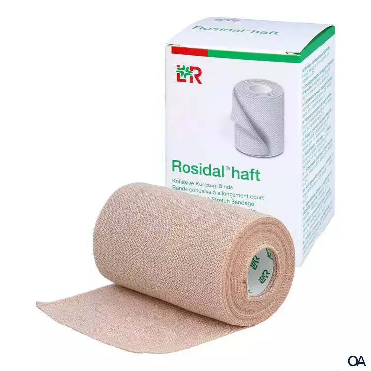 Rosidal® haft Kohäsive Kurzzugbinde unsteril, 6 cm x 5 m