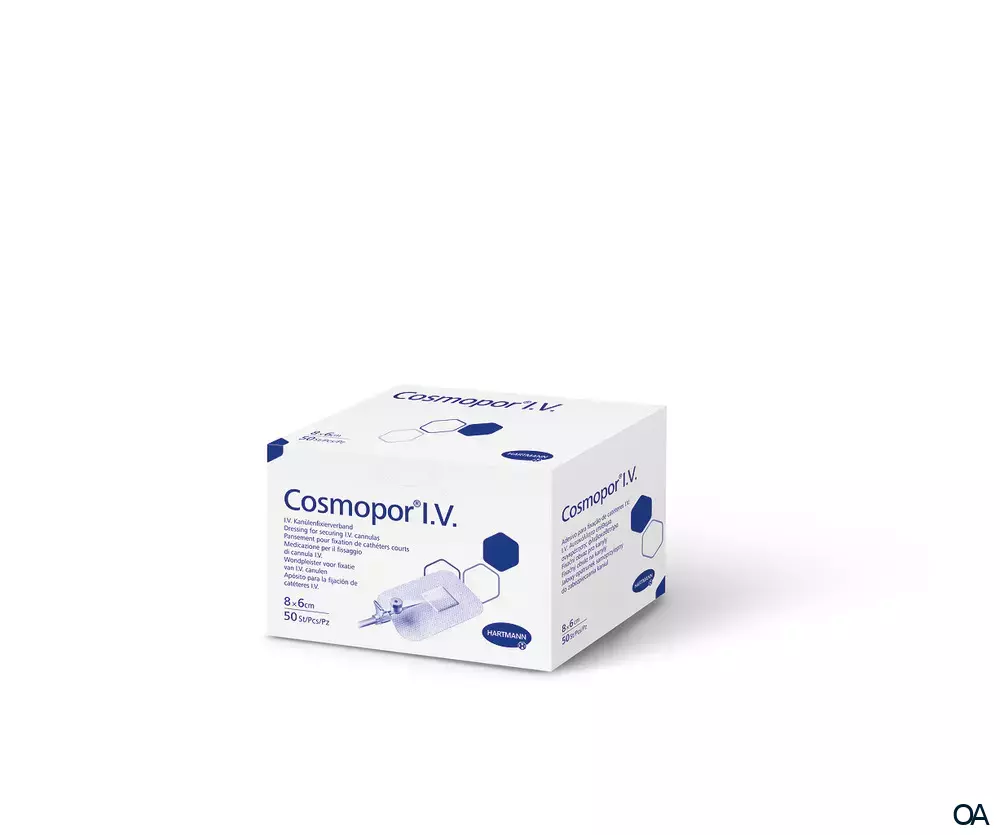 Cosmopor® I.V. Kanülenfixierverband 6 x 8 cm