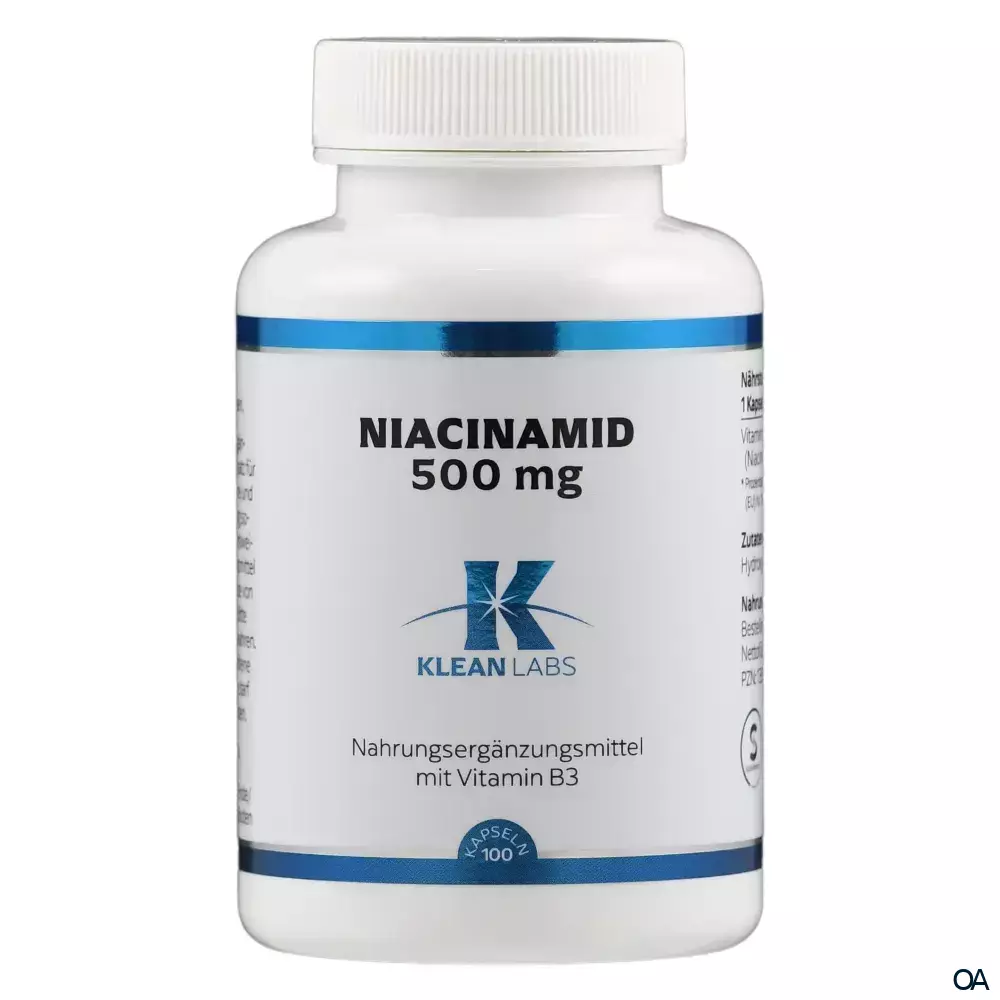 Klean Labs Niacinamid 500 mg Kapseln Klean Labs Niacinamid 500 mg Kapseln