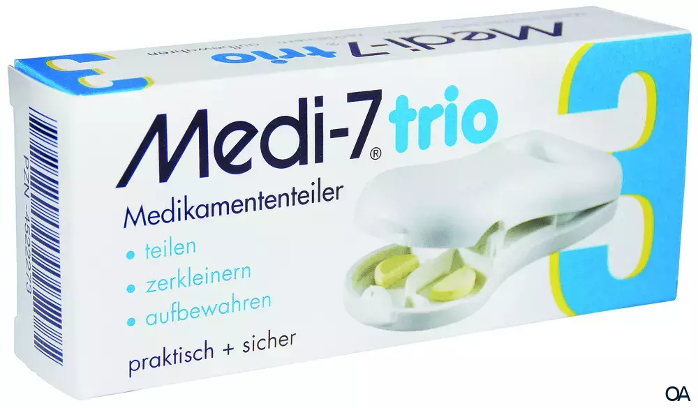 Medi-7 trio Tablettenteiler - Weiss Medi-7 trio Tablettenteiler - Weiss