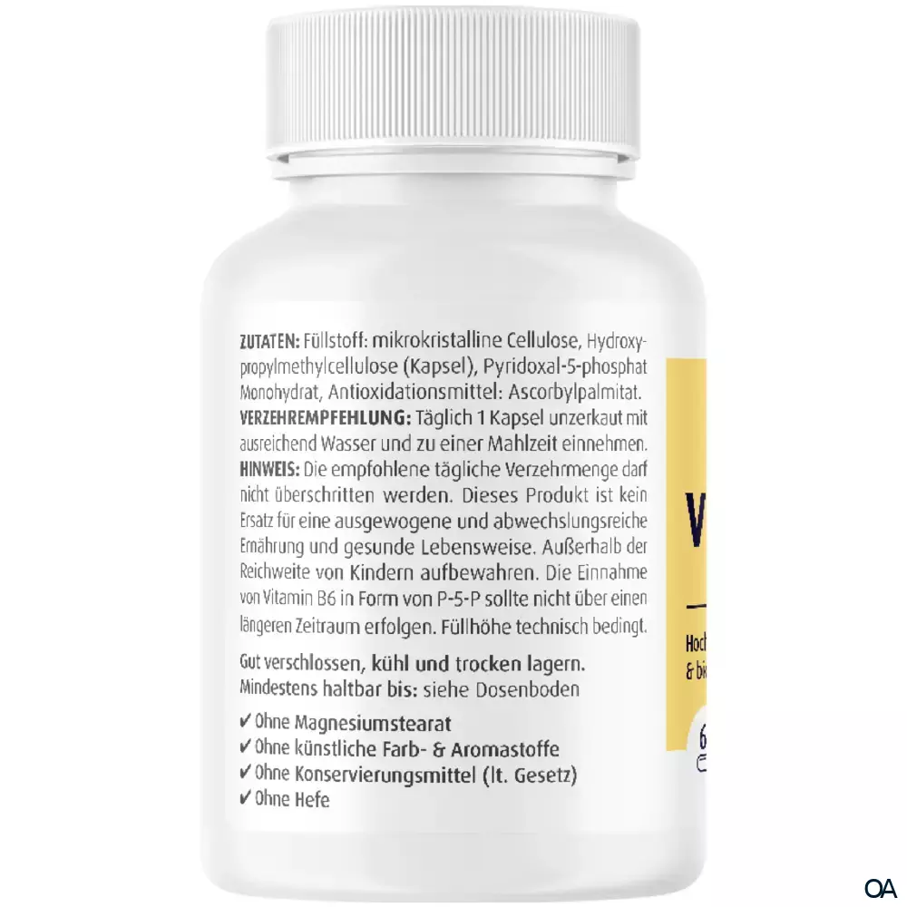 ZeinPharma Vitamin B6 Forte P-5-P 40 mg Kapseln