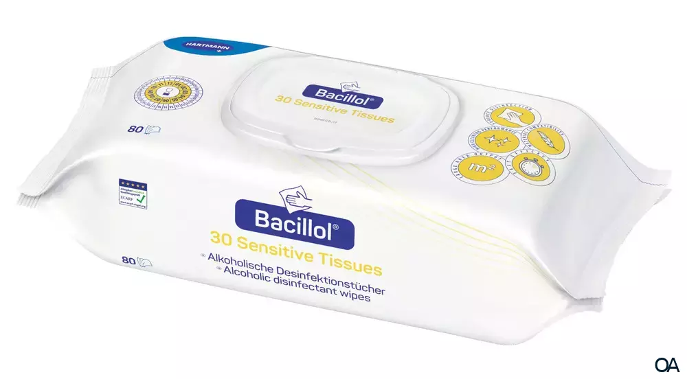 Bacillol® 30 Sensitive Tissues - Alkoholische Desinfektionstücher Bacillol® 30 Sensitive Tissues - Alkoholische Desinfektionstücher