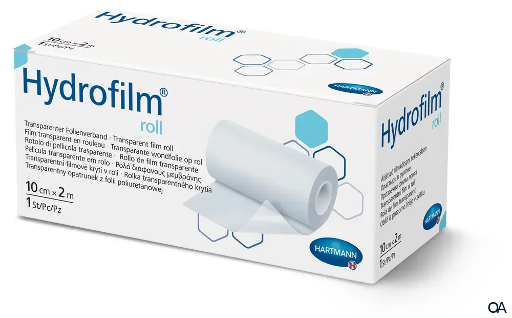 Hydrofilm® transparenter Folienverband roll unsteril, 10 cm x 2m