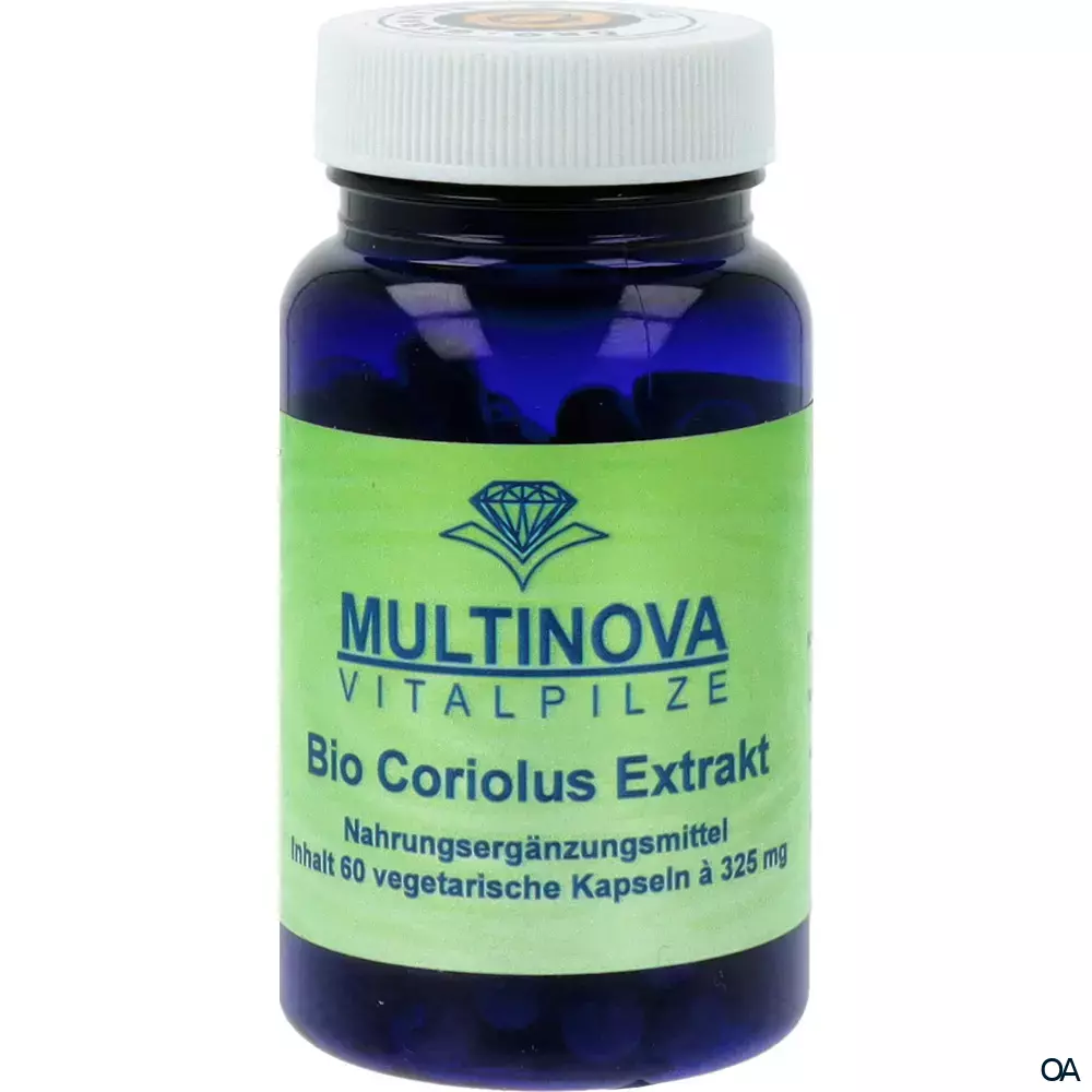 Multinova Bio Coriolus Extrakt Kapseln 