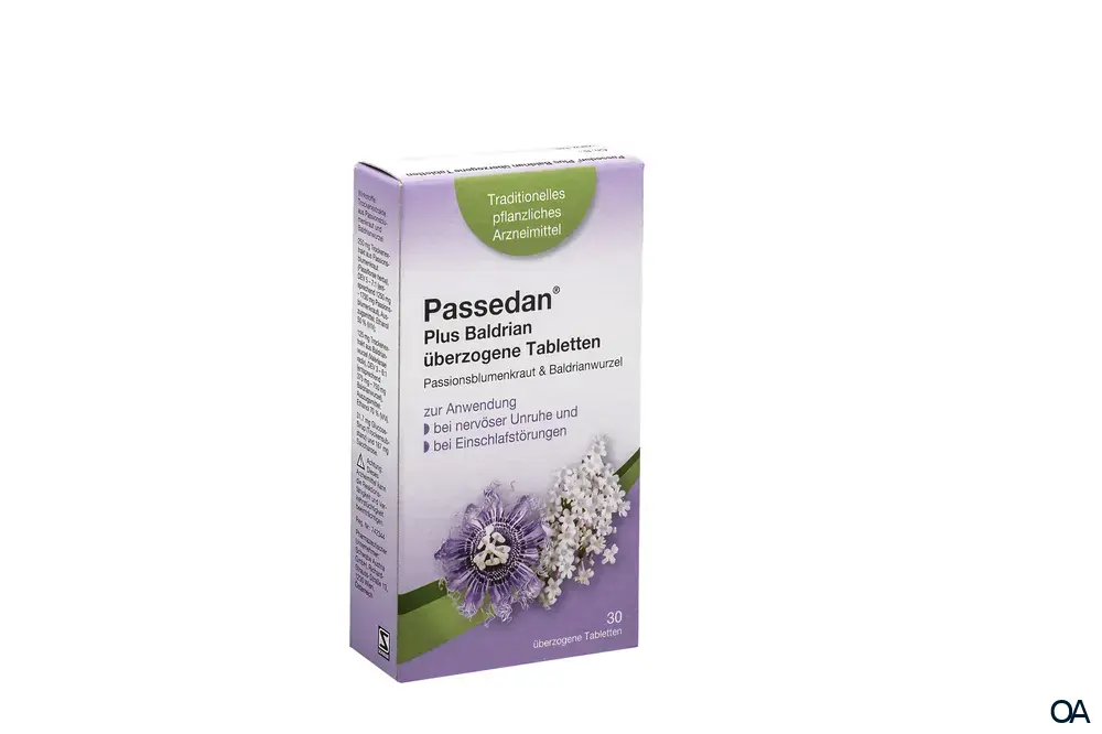 Passedan® Plus Baldrian überzogene Tabletten