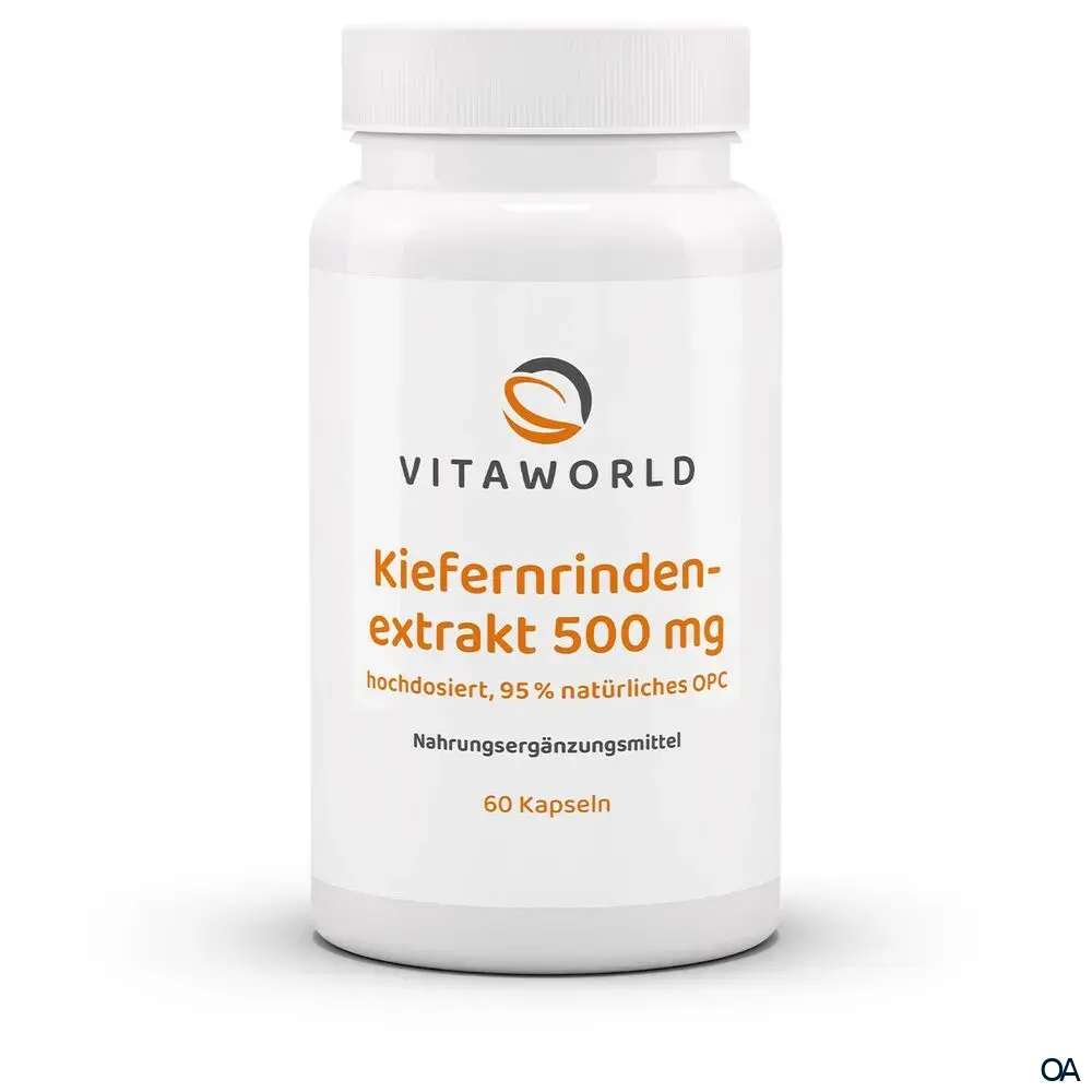 Vitaworld Kiefernrindenextrakt 500 mg Kapseln