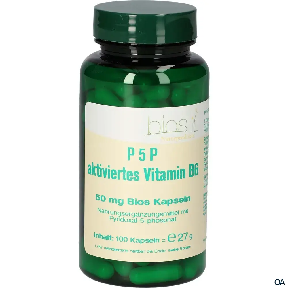 Bios P5P Aktiviertes Vitamin B6 50 mg Kapseln Bios P5P Aktiviertes Vitamin B6 50 mg Kapseln