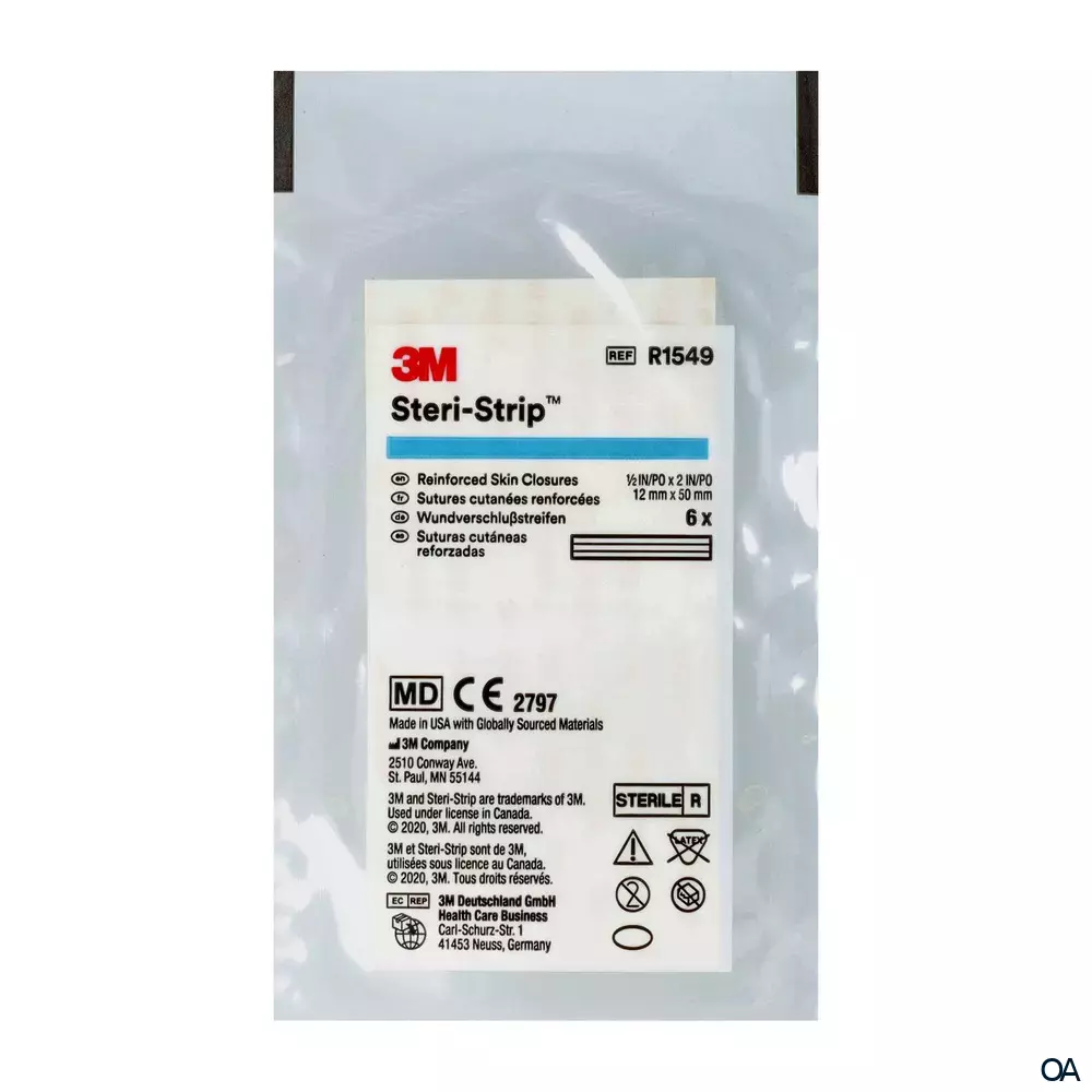 3M™ Steri-Strip™ Wundverschlussstreifen, R1549, 12 x 50 mm