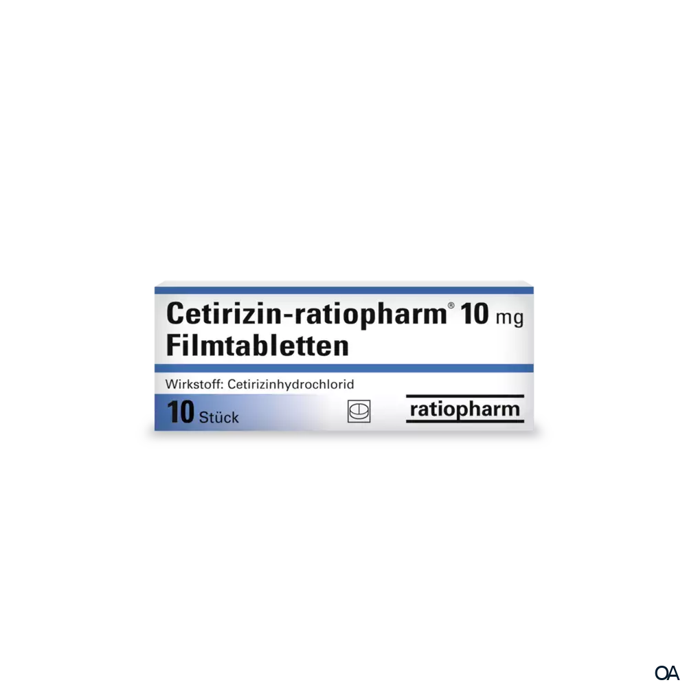 Cetirizin ratiopharm 10 mg Filmtabletten