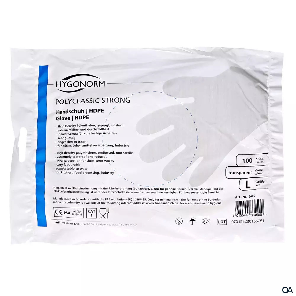 HDPE Einweghandschuhe “Polyclassic Strong” - Large
