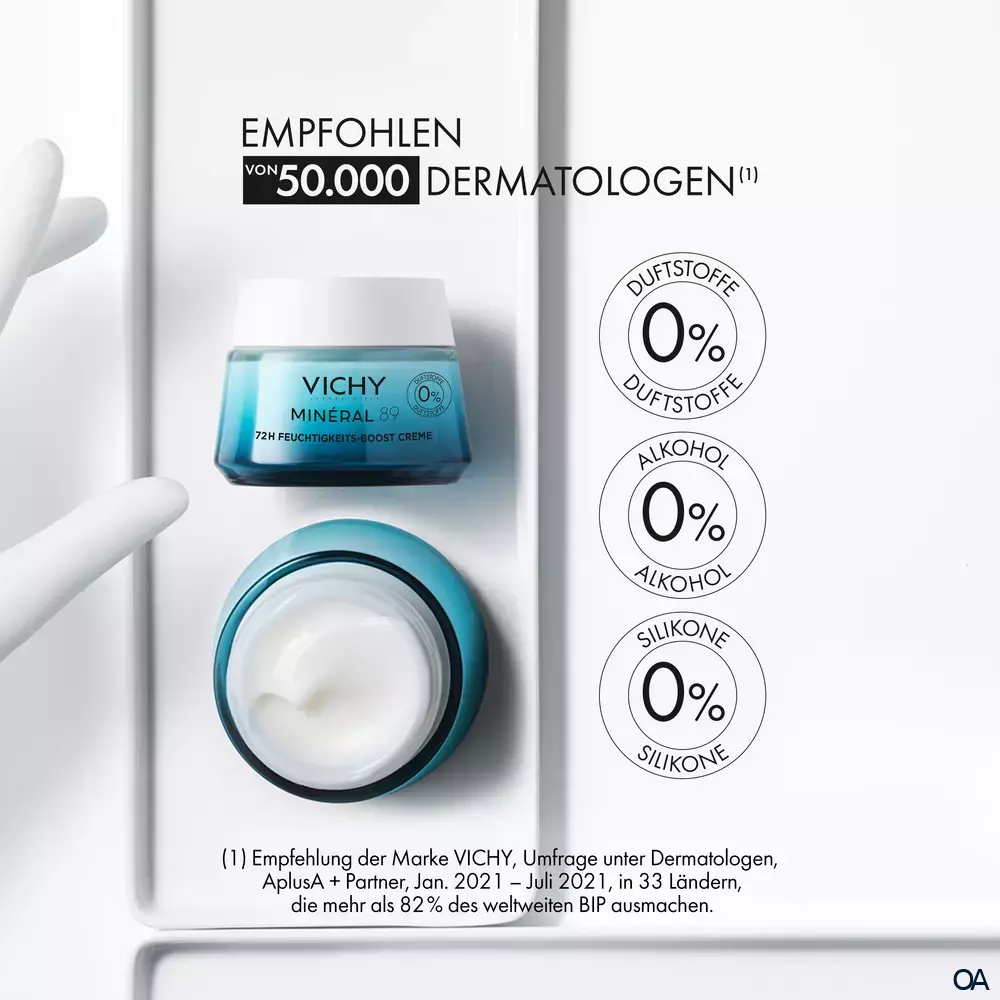 Vichy Minéral 89 72h Feuchtigkeits-Boost Creme - ohne Duft