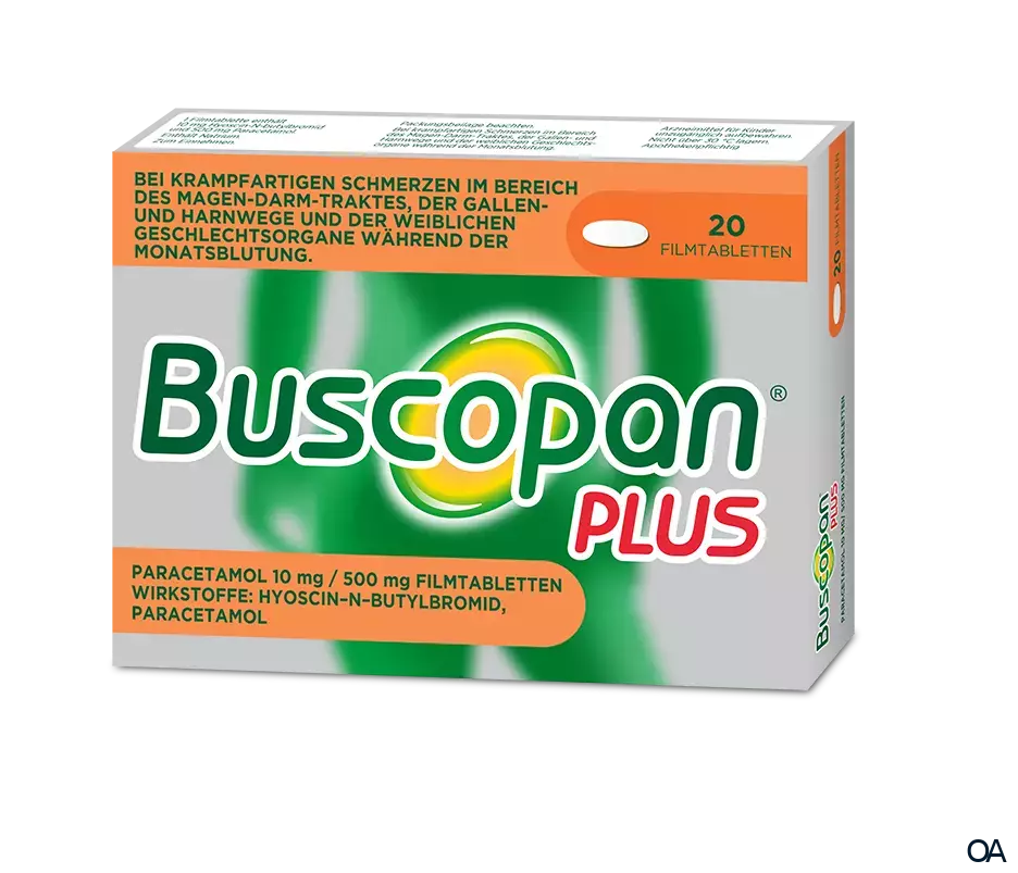 Buscopan plus Paracetamol 10 mg/ 500 mg Filmtabletten Buscopan plus Paracetamol 10 mg/ 500 mg Filmtabletten