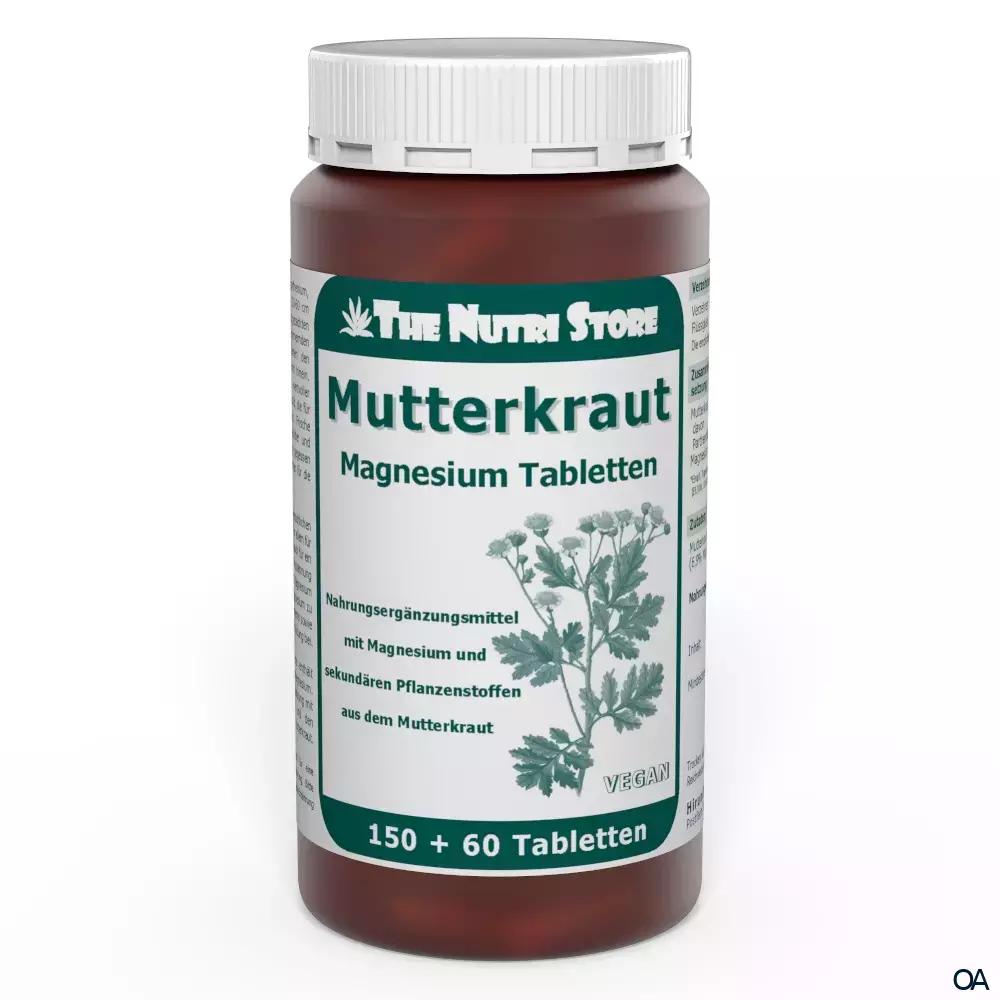 The Nutri Store Mutterkraut Magnesium Tabletten The Nutri Store Mutterkraut Magnesium Tabletten
