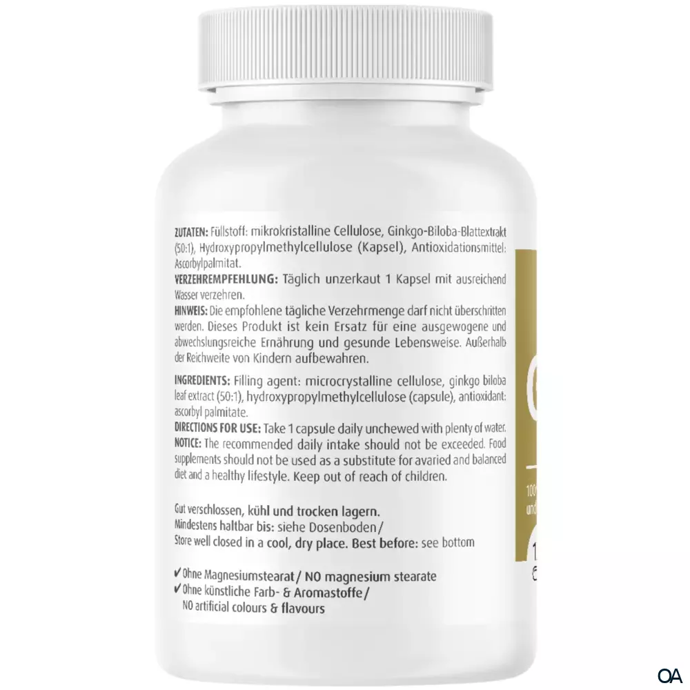 ZeinPharma Ginkgo Biloba 5000 Kapseln
