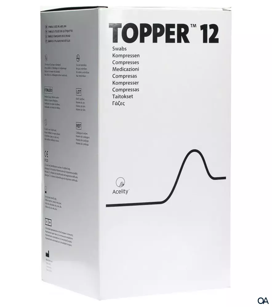 3M Topper 12 unsterile Kompressen 10 x 20 cm 3M Topper 12 unsterile Kompressen 10 x 20 cm