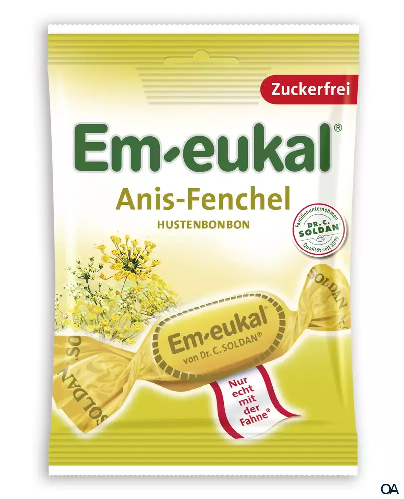 Em-eukal Anis-Fenchel Hustenbonbons, zuckerfrei