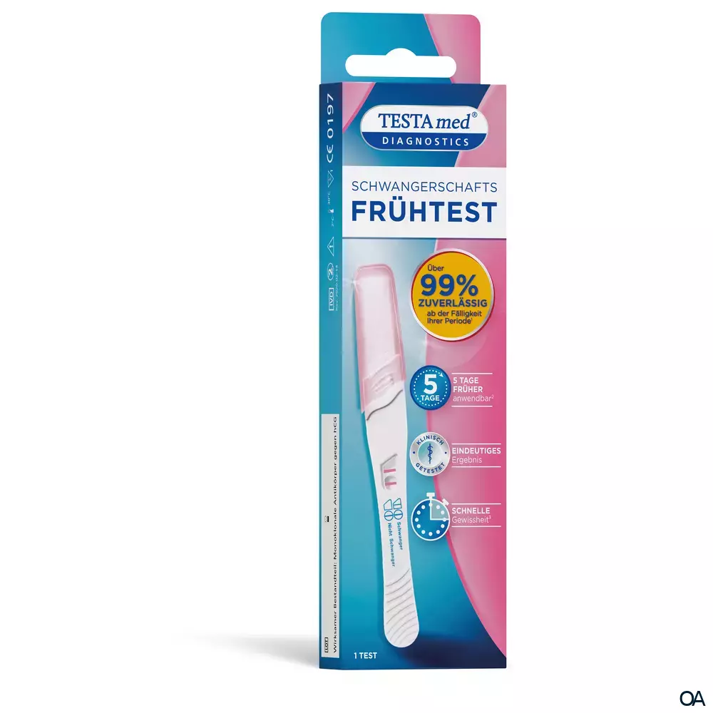 TESTAmed® DIAGNOSTICS SchwangerschaftsFRÜHTEST TESTAmed® DIAGNOSTICS SchwangerschaftsFRÜHTEST