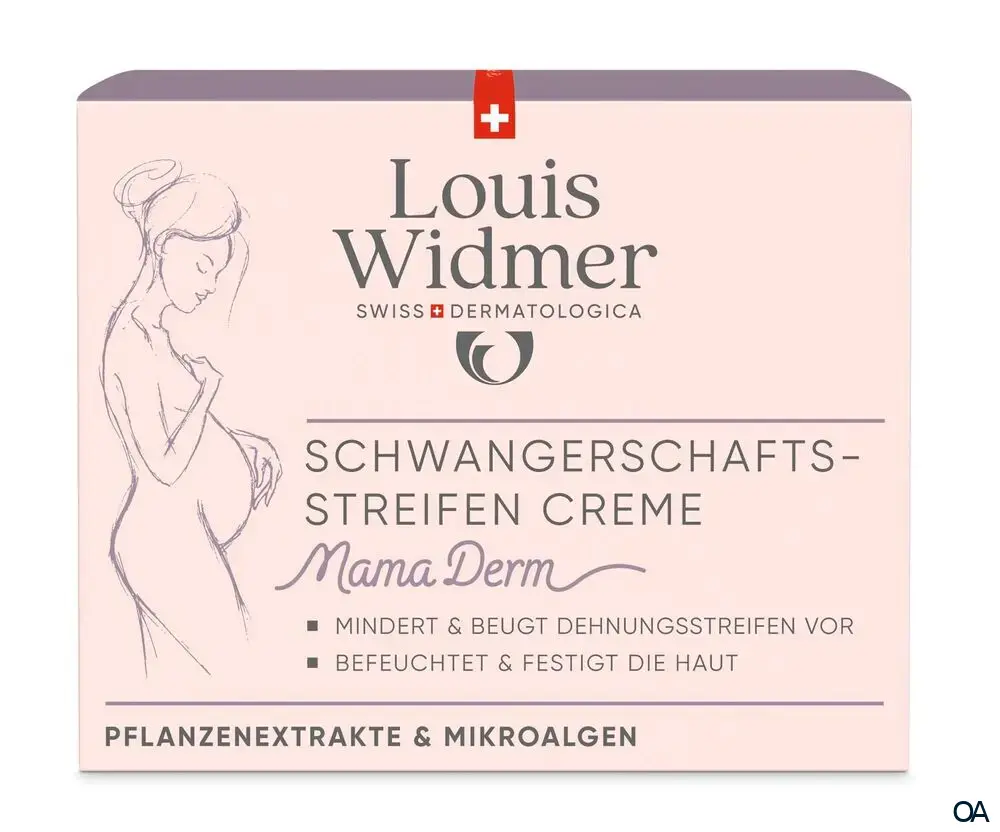 Louis Widmer bodycare MamaDerm Schwangerschaftsstreifen Creme - leicht parfümiert