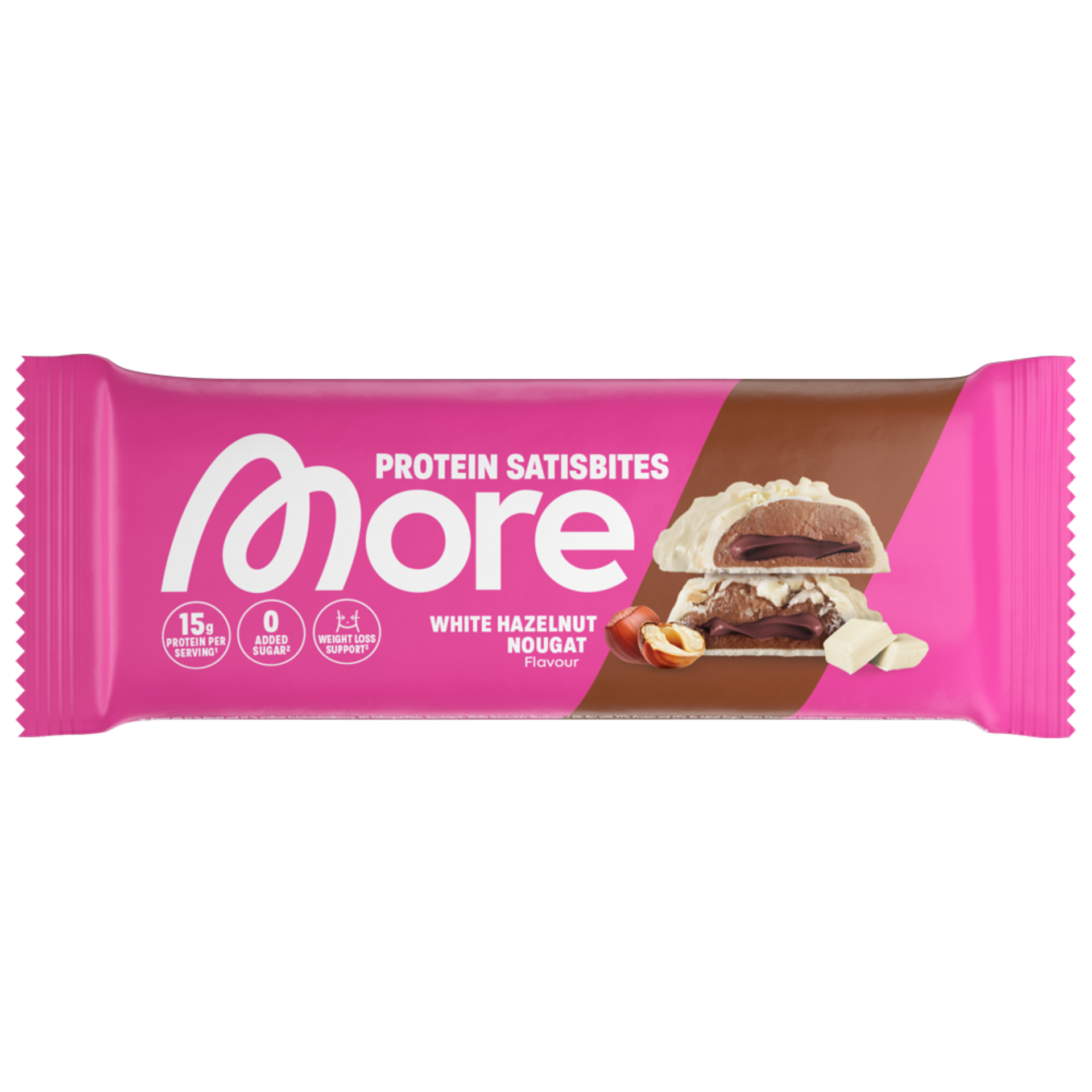 MORE Protein Satisbites - White Hazelnut Nougat