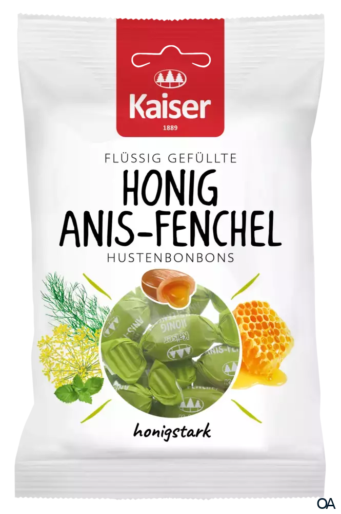 Kaiser Honig Anis-Fenchel Hustenbonbons flüssig gefüllt mit Honig