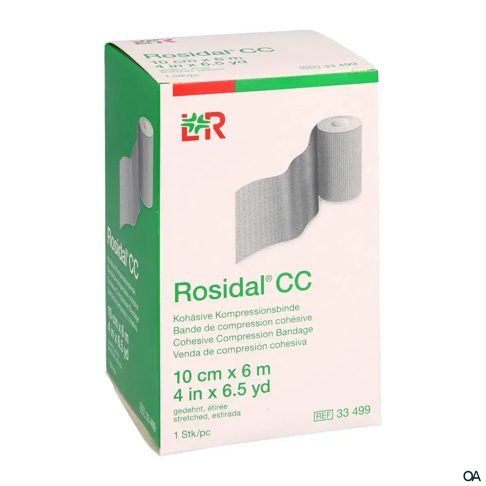 Rosidal® CC Latexfreie kohäsive Kompressionsbinde 10 cm x 6 m