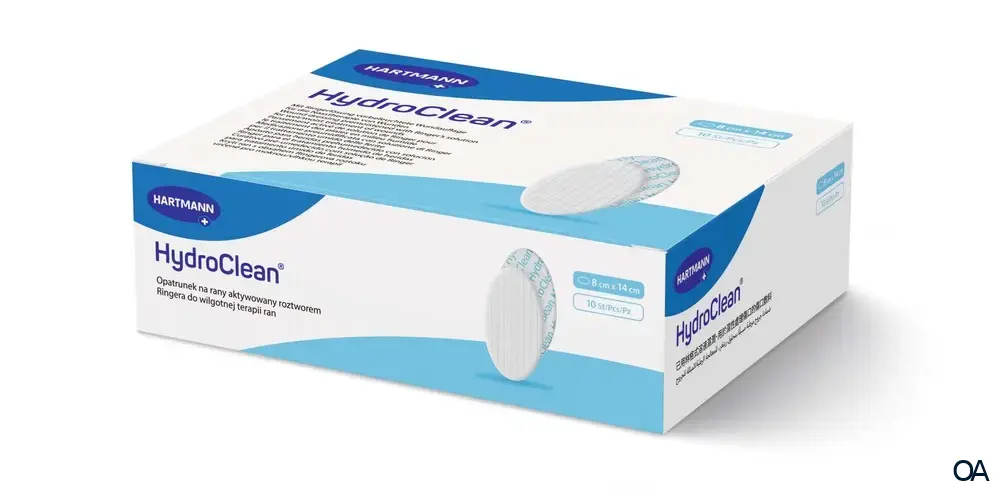 HydroClean® hydroaktive Wundauflagen oval, steril, 8 x 14 cm