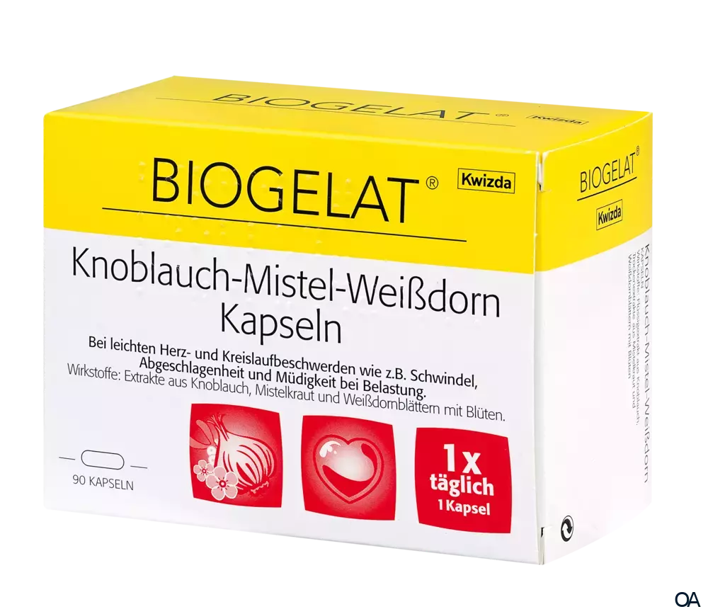 Biogelat Knoblauch-Mistel-Weißdorn Kapseln*