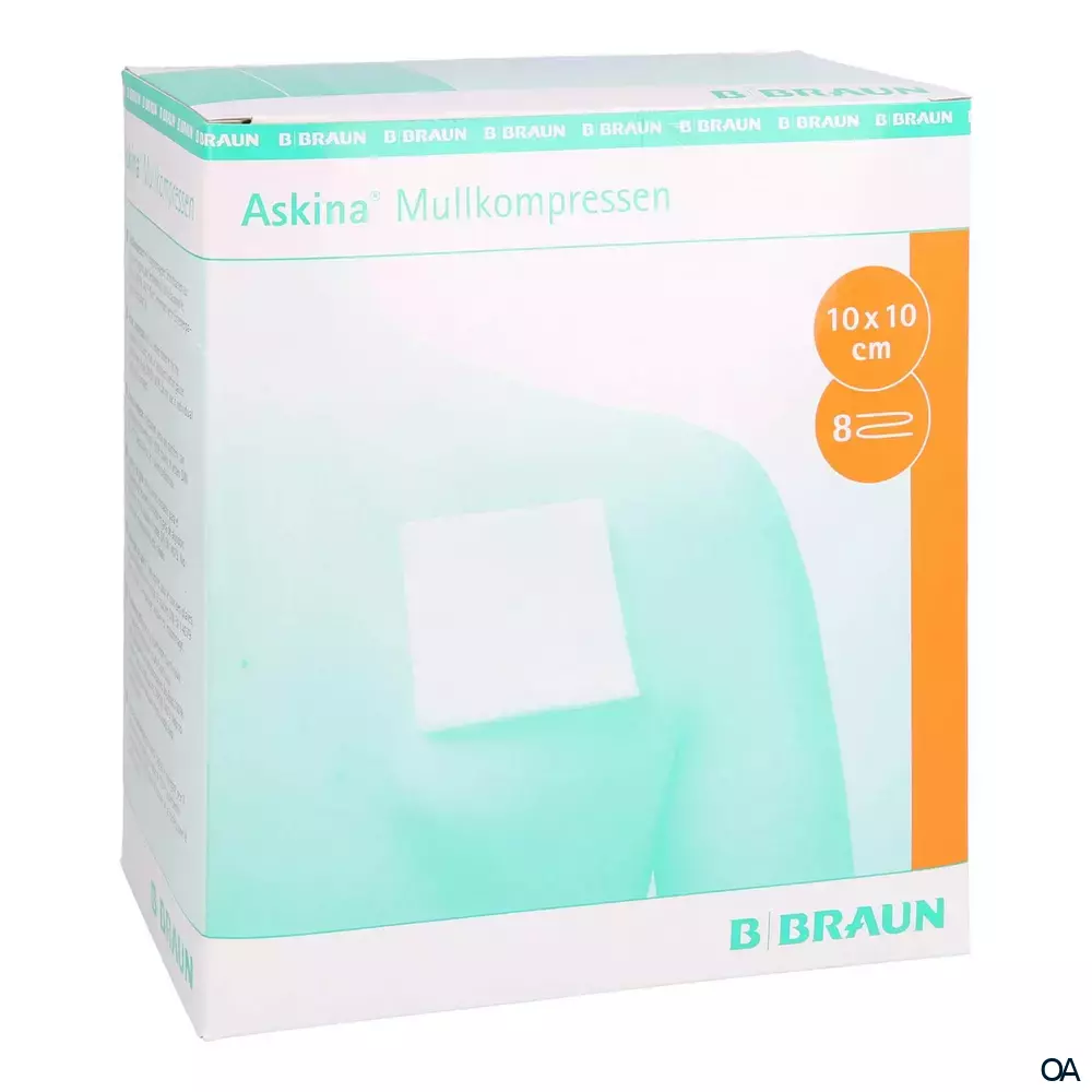 Askina® Mullkompressen steril, 8-fach, 10 x 10 cm