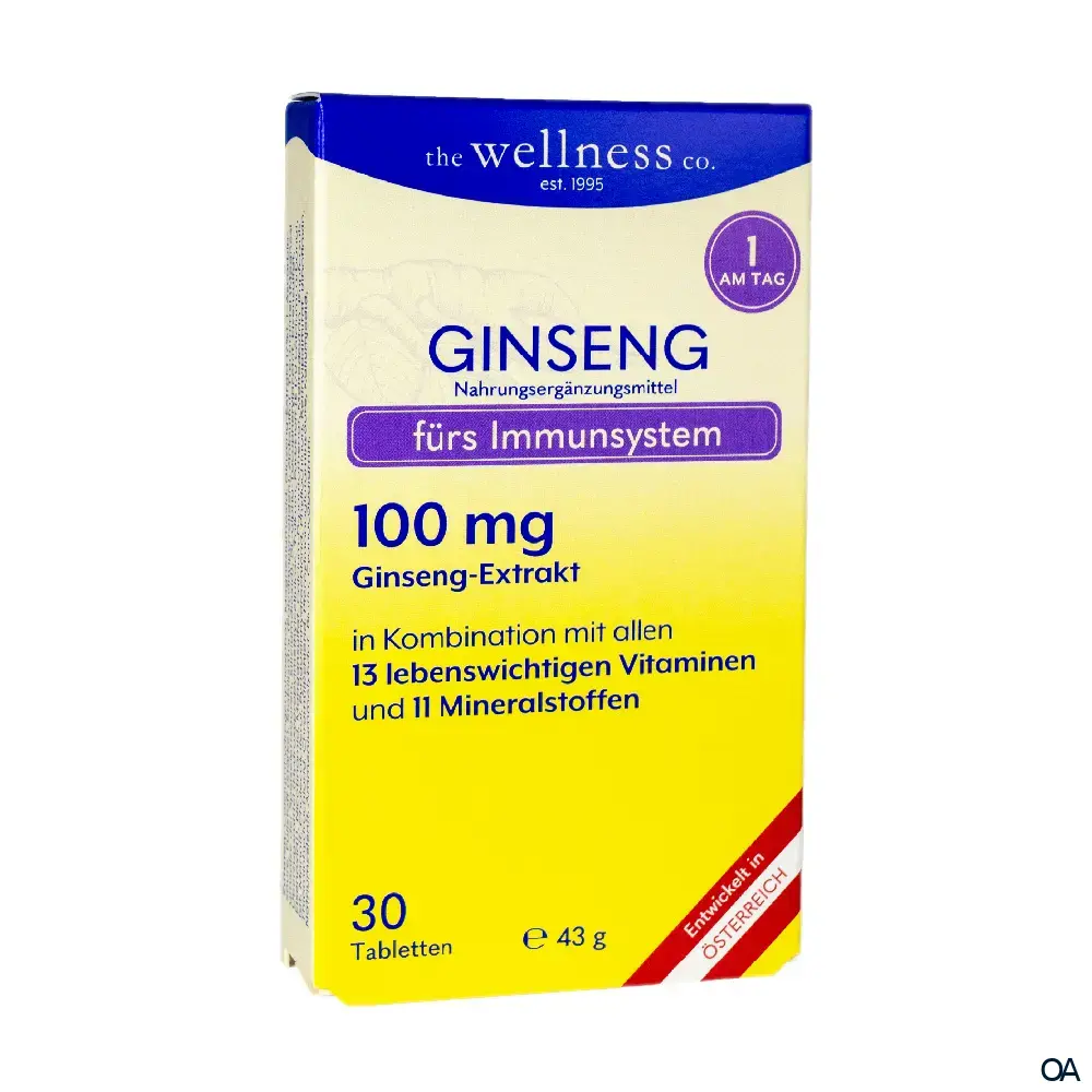 Wellness GINSENG + VITAMINE + MINERALSTOFFE Tabletten