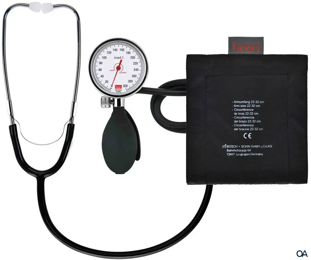 boso med Blutdruck-Selbstmessgerät mit Stethoskop boso med Blutdruck-Selbstmessgerät mit Stethoskop