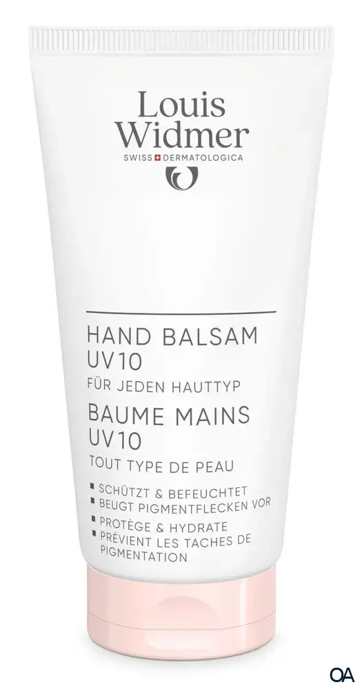 Louis Widmer bodycare Hand Balsam UV 10 - leicht parfümiert