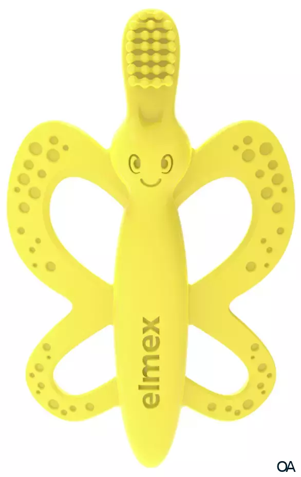 elmex® Baby Zahnbürste + Beißring 0-12 Monate elmex® Baby Zahnbürste + Beißring 0-12 Monate