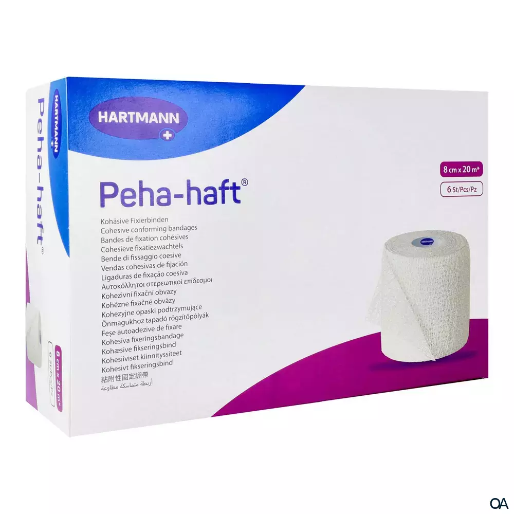 Peha-haft® latexfrei kohäsive Fixierbinde 8 cm x 20 m
