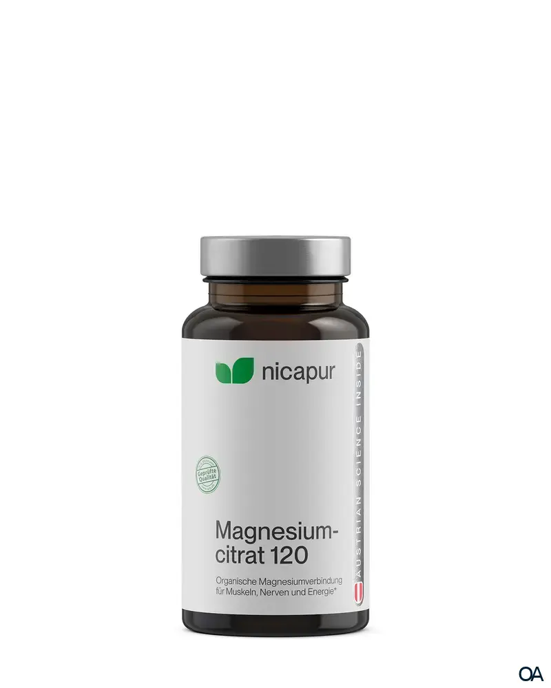 NICApur Magnesiumcitrat 120 Kapseln