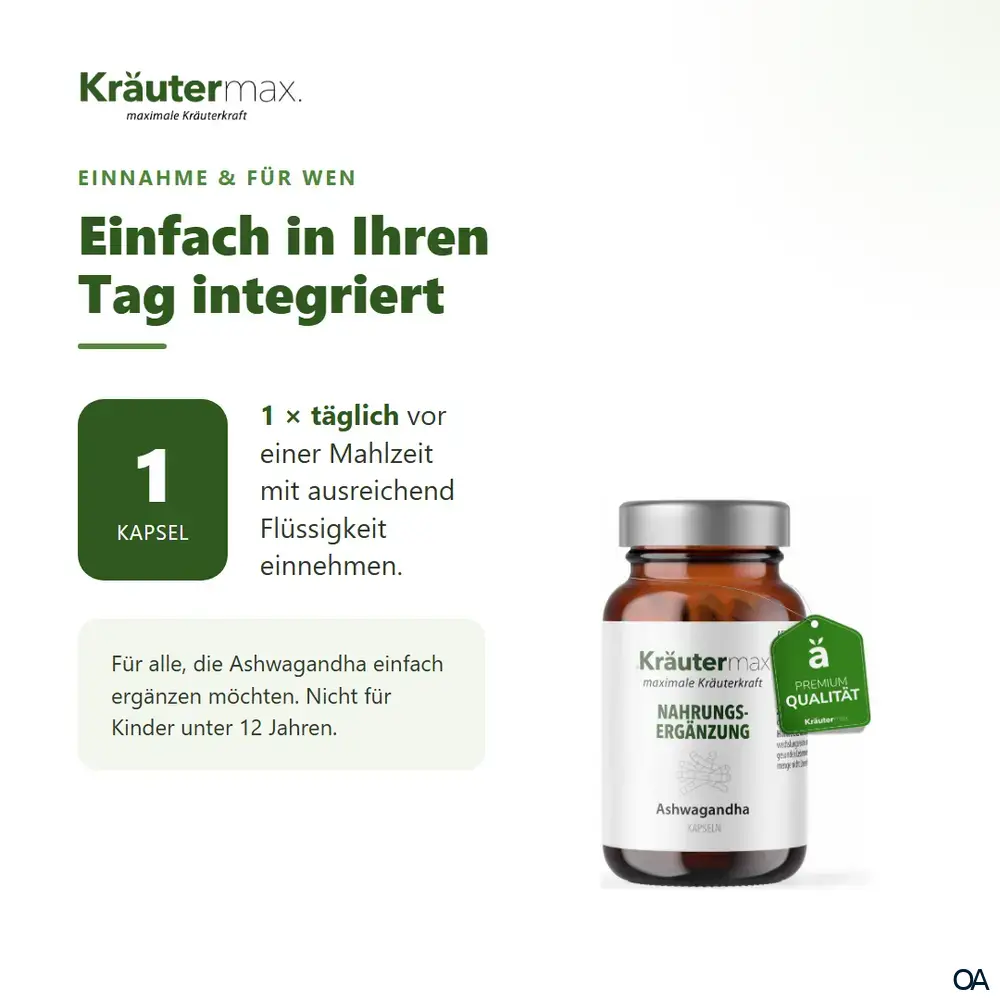 Kräutermax Ashwagandha Kapseln