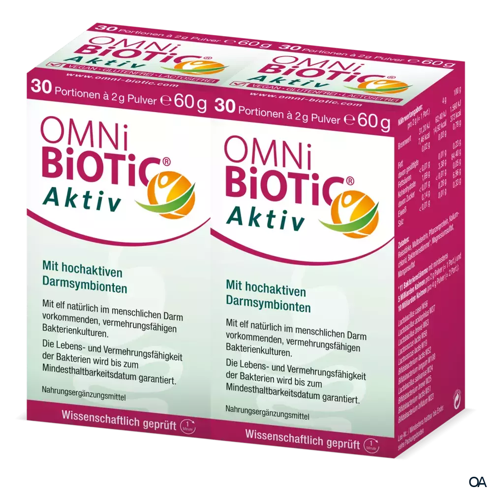 OMNi-BiOTiC® Aktiv Pulver 2 x 60g  OMNi-BiOTiC® Aktiv Pulver 2 x 60g